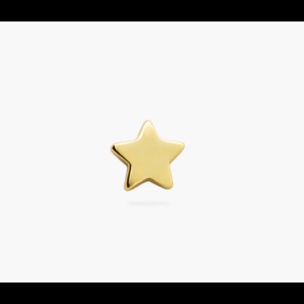NWOT Flatback Gold Star Earring Pair (2 earrings 1 pair)